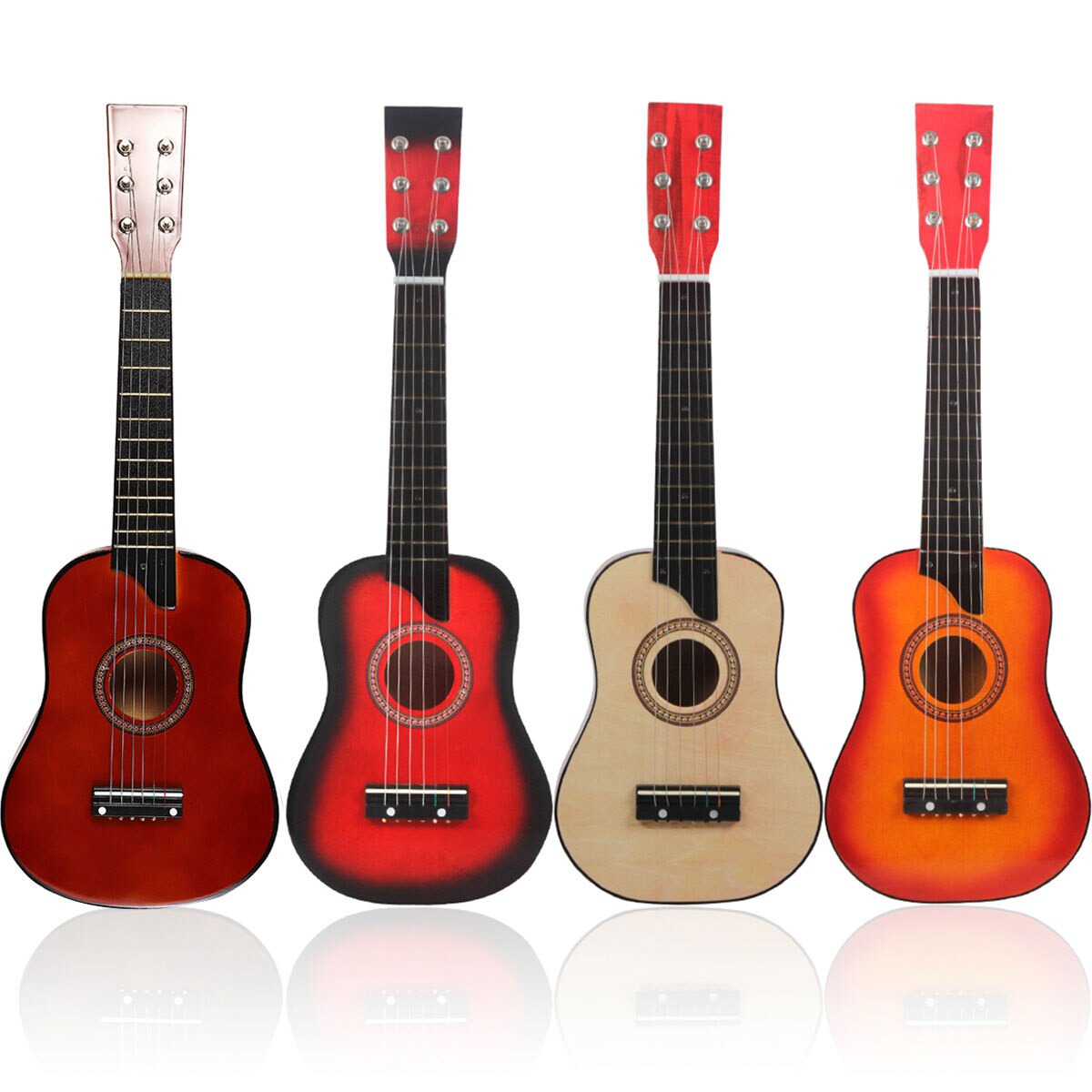 25 inch 6 String Wooden Acoustic Guitar Beginner Kids Musical Instrument with Carrying Bag Children Educational Musical