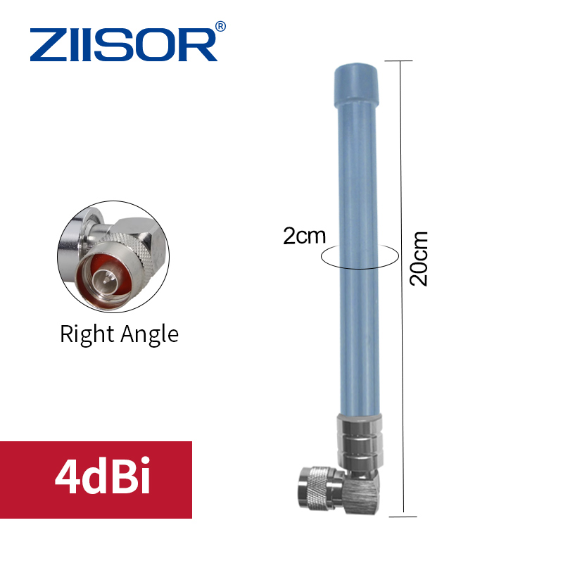 Lora 433- mhz-breitbandantenne , 410 mhz , 450- mhz-antenne für loraw, glasfaser-außenantenne, rechtwinkliger n-stecker: Schwarz