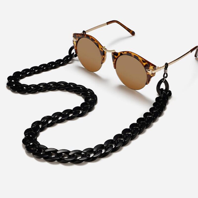 Leopard Acrylic Sunglasses Chain Women Reading Glasses Hanging Neck Chain Largand Glasses Chain Eyeglasses Strap