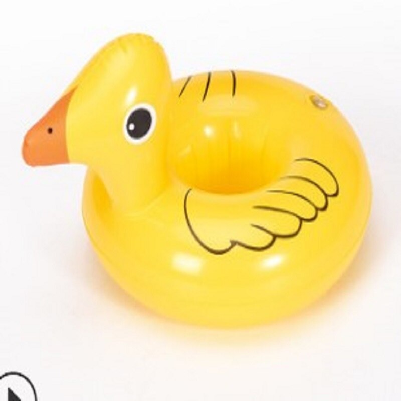 Giocattoli gonfiabili albero di Cocco/giallo anatra/fungo/cigno sottobicchieri Supporto di Tazza di Acqua galleggiante bevande supporti di tazza di Estate pool party: big yellow duck