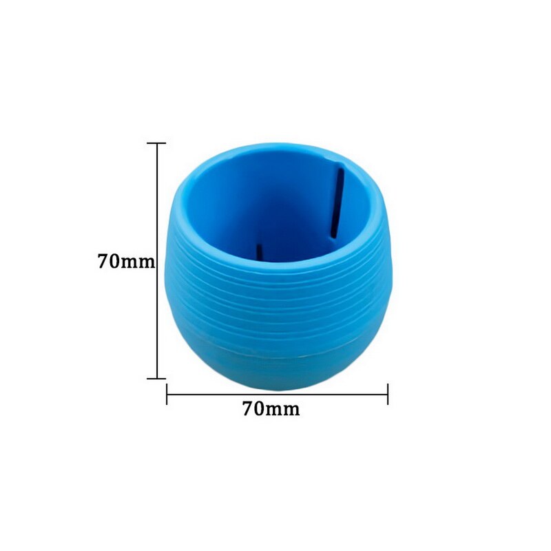 Colourful Round Plant Pot PP Mini Container For Cactus Flower Planters For Succulents Decor Plants Desktop Flower Pots: blue