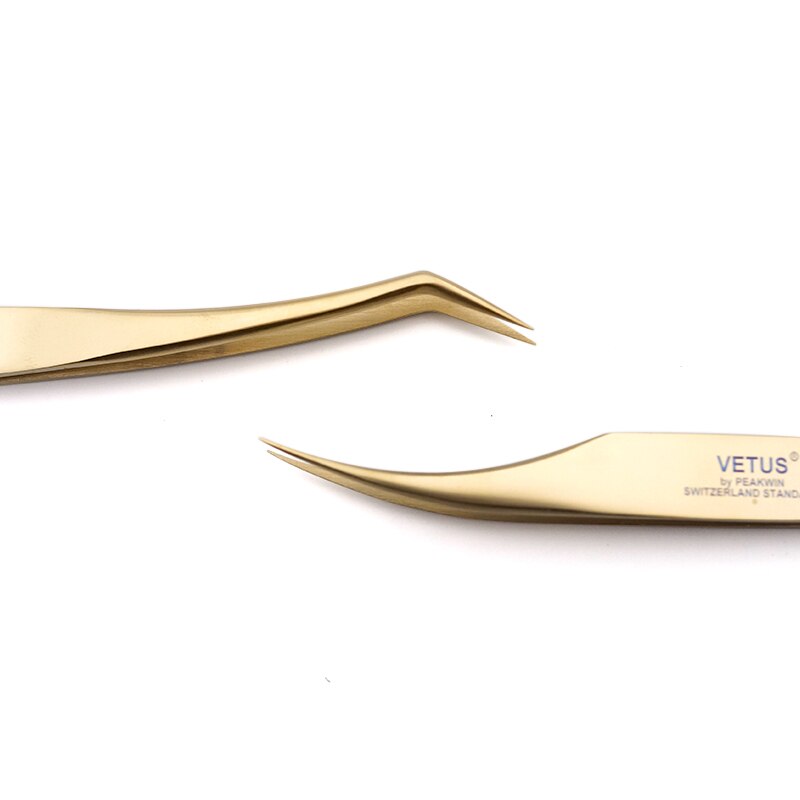 Vetus 1Pc Ycs Serie Rvs Wimper Extension Pincet Tang Professionele Pincet Matte Precisie Lash Extension Tool