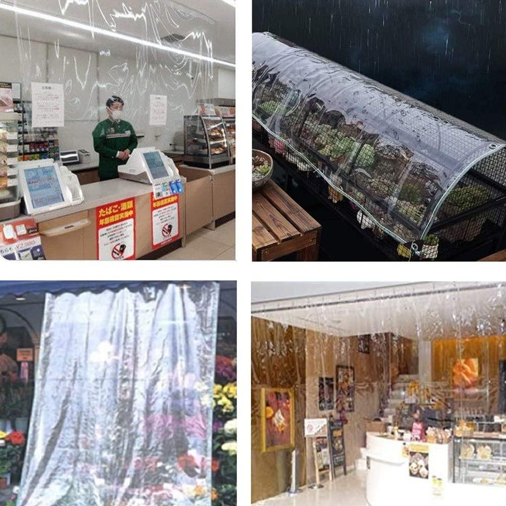 Bâche de pluie transparente épaisse de 0.3mm, en PVC, tissu de pluie Transparent, le balcon, abri pour plantes, matériau souple, directe