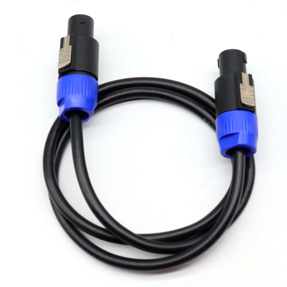 Speakon to Speakon Speaker Cable Male to Male Audio Cord 1M/2M/5M/10M for DJ Stage Sound System Locking Plug