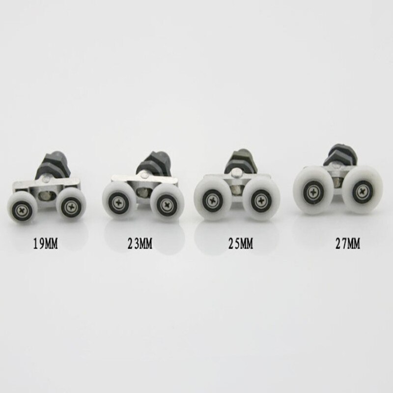 8 stk dusjdørruller løpere hjul trinser trinser "rolli" 20mm-27mm