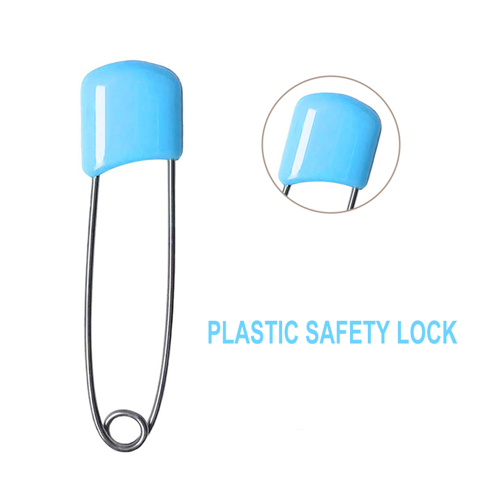 D&amp;D 10/20pcs Plastic Baby Safety Pins Plastic Head Nappy Pins Stainless Steel Safety Pins DIY Needle Pins Buckles Home Tools
