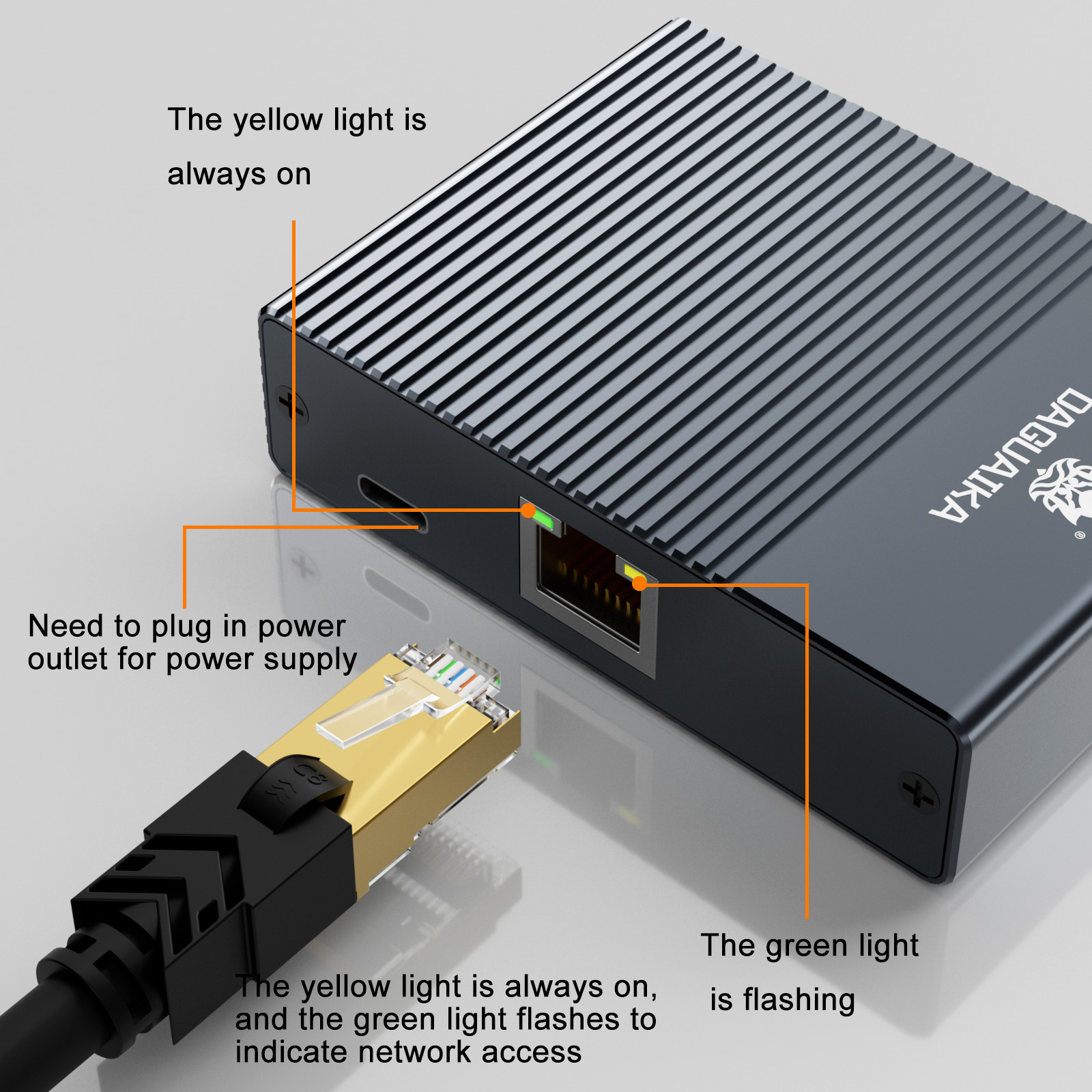 1000Mbps Ethernet Splitter 1 to 2/3/4 Network Extension RJ45 LAN Internet Splitter HUB for PC Laptop Router TV-Box Digital TV