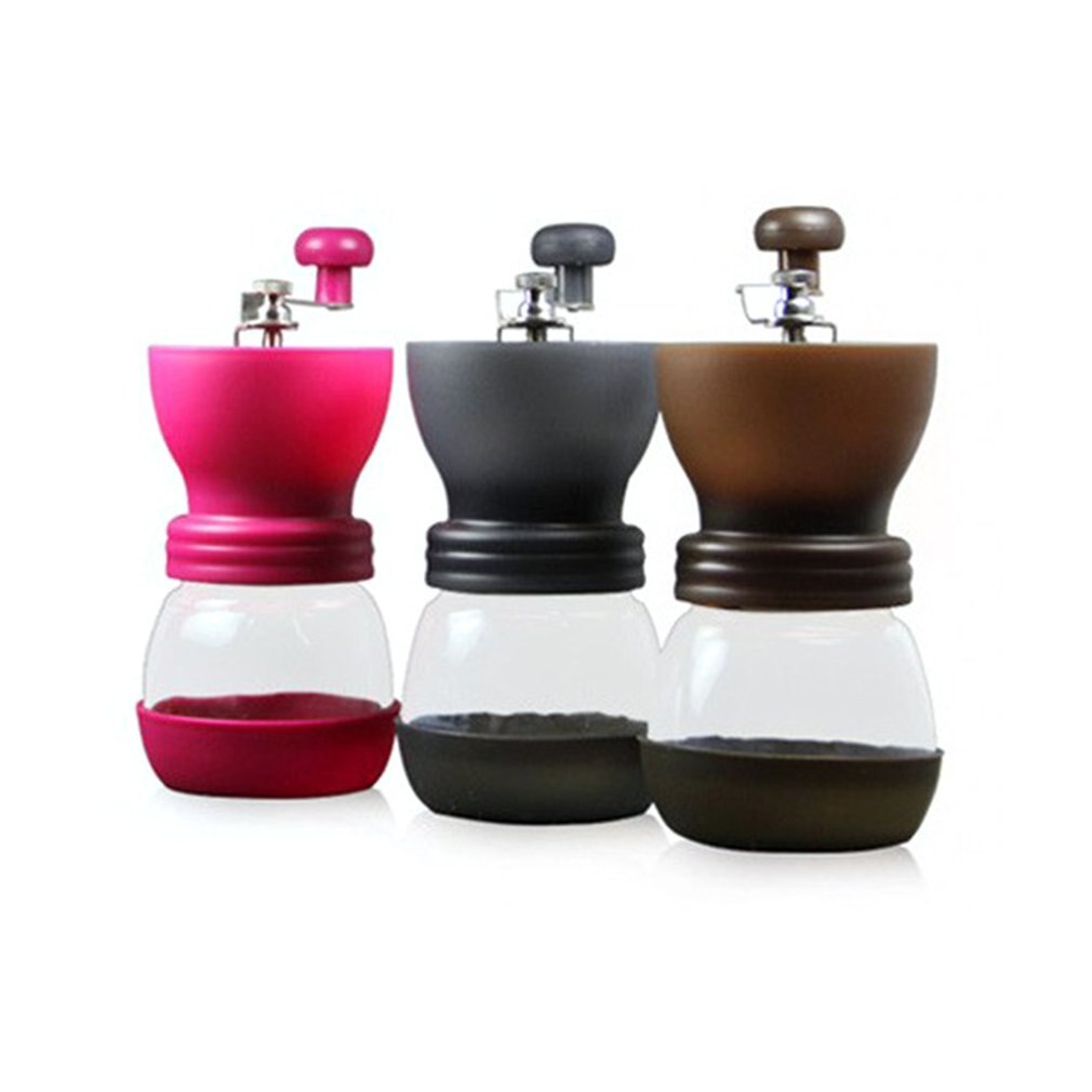 Huishoudelijke handbediende koffiemachine handmatige koffiemolen handmatige molen met instelbare dikte voor Aeropress Druppelkoffie Espresso Franse pers, lichtbruin