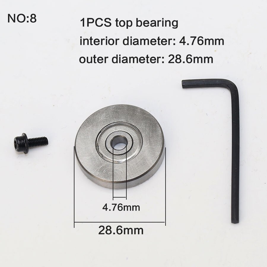 Rodamiento y anillo de parada para Router Bit SH 1/2, 3/8, 3/4, 1/4 de 1/2 &quot;, 5 unidades: NO8