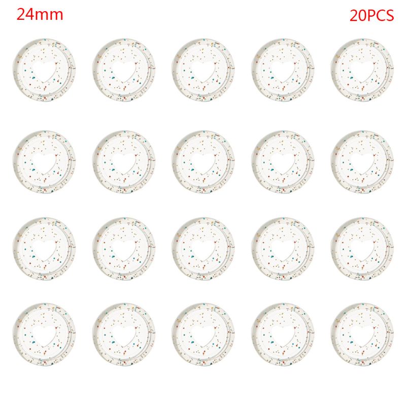 Anillos de encuadernación con brillo y lentejuelas para cuaderno, anillas con forma de corazón, Agujero De Seta, hojas sueltas, disco de plástico, hebilla de aro DIY, 20 Uds.: 5AC1103061-S