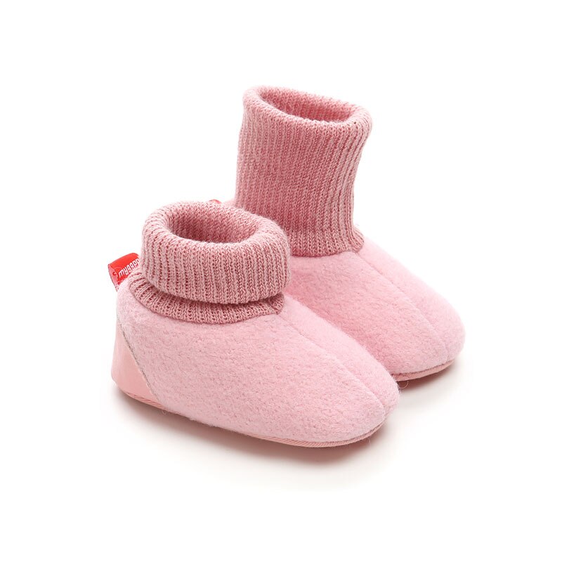 Winter baby jongens meisjes plus fluwelen warme laarzen baby jongen meisje antislip peuter instappers baby peuter eerste loopschoenen