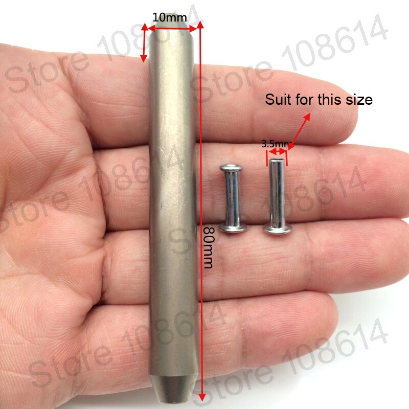 Setting tool for Aluminum Alloy Rivet Flat Head Threaded Rivet tools for Aluminum Flat Round Head Half Hollow Shank Rivet Alumin: for 3.5mm curling