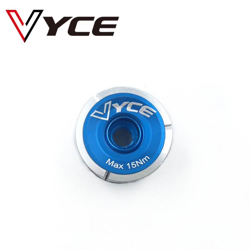 Ultra Light Expander plug Bicycle Fork Headset Stem Top Cap Key Expander 28.6mm 1 1/8 Steerer Plug For Road MTB Bike Accessories: Blue