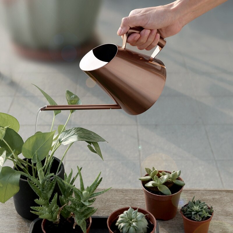 Flower Garden Watering Can Stainless Steel Watering Can Pot Garden Plant Flower Watering Kettle Garden Watering Tool
