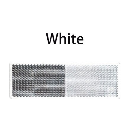 Cinta reflectante rectangular de 5x15cm para coche, motocicleta, moto, caravana, camión, tornillo en Reflector de seguridad, accesorios exteriores para coche: 2