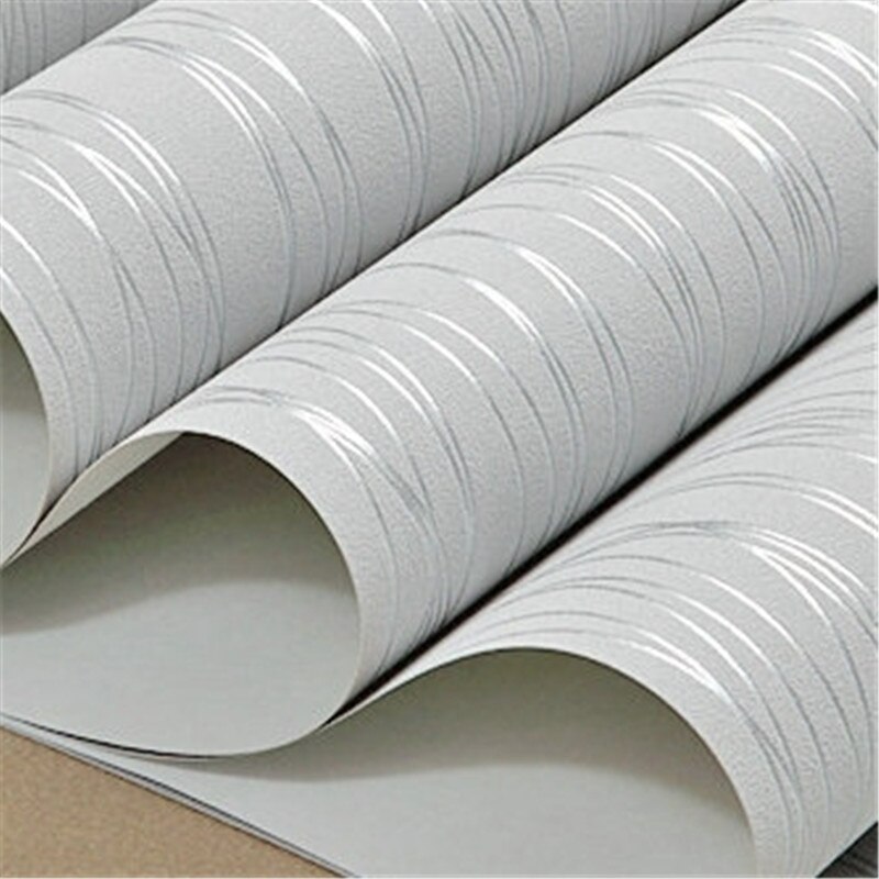Blå / beige / rosa vertikal pinstripe enfärgad non-woven tapet vardagsrum tv bakgrundsrum väggpapper rulle heminredning: 7063