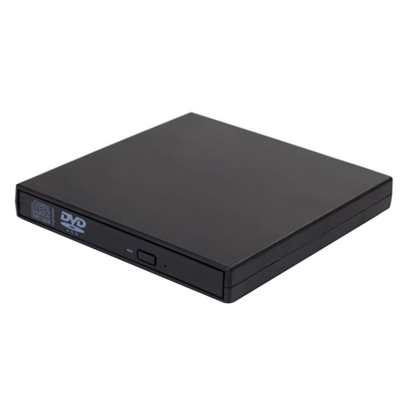 Unidad externa de CD/Dvd USB 2,0, lector de CD DVD para ordenadores portátiles, sistema operativo Linux para escritorio, Windows 10/8/7: Negro