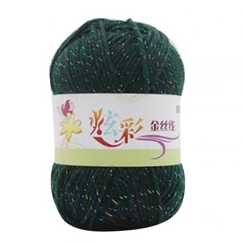 4 Strands Soft Knitting Crochet Thread Hand Woolen Yarn DIY Apparel Sewing Accessories: Dark Green