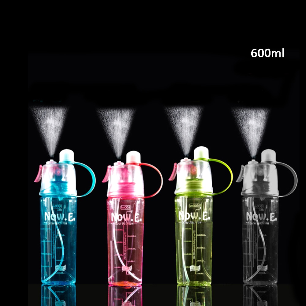 400ml/600ml dricksflaska shaker spray sport vattenflaska utomhussport bärbara flaskor cykel cykling