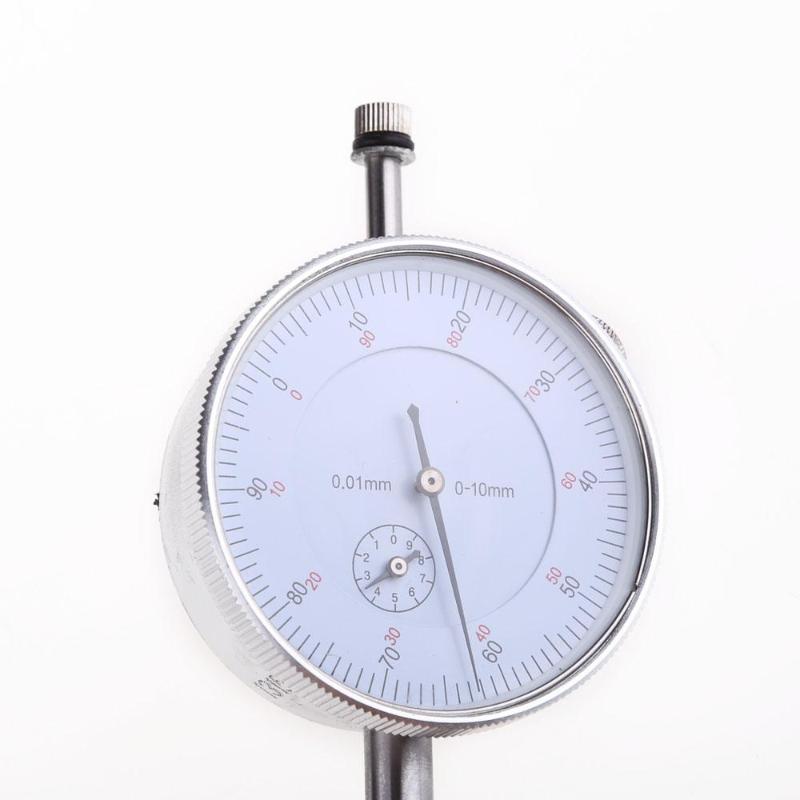 Herramienta de precisión, instrumento de medición de precisión de 0,01mm, indicador de Dial de precisión, medidor de 0-10mm, indicador de resolución preciso de 0,01mm