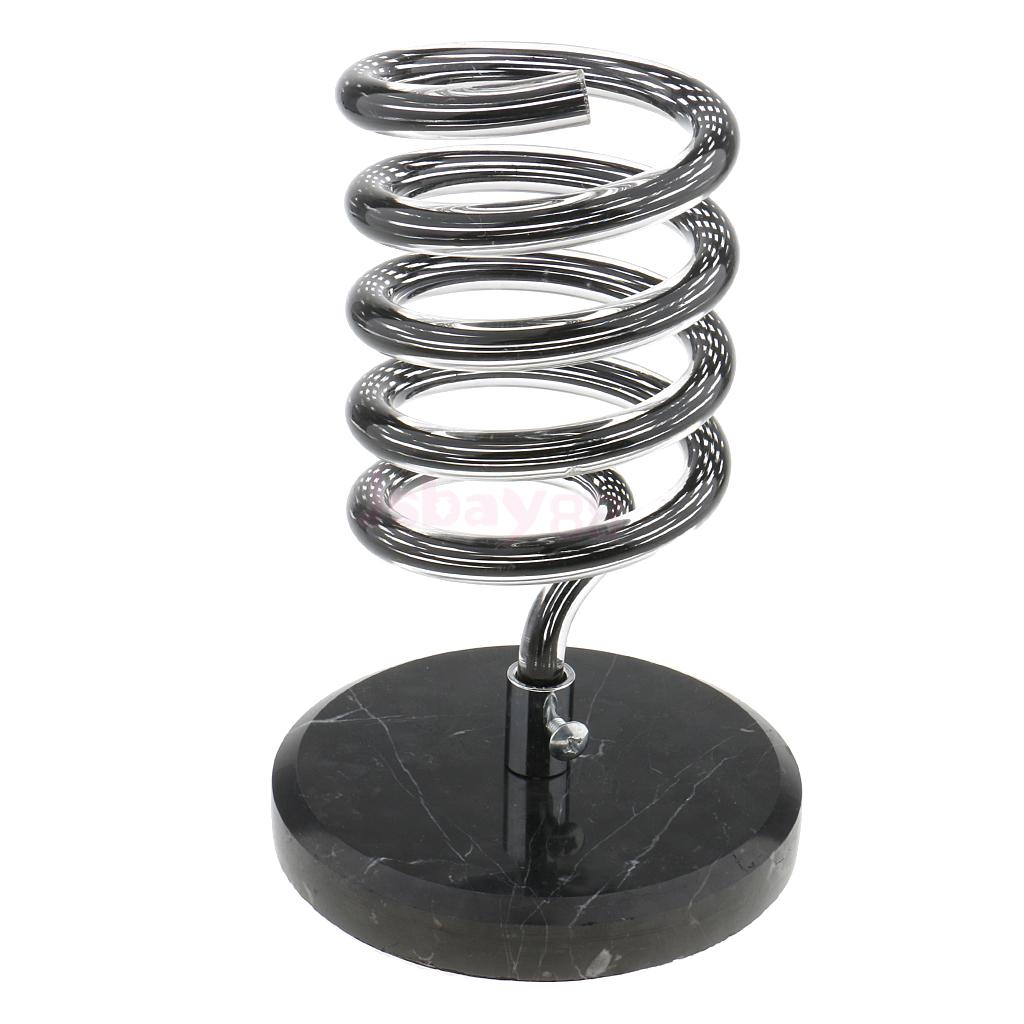 Stone Base Spiral Hair Dryer Blower Straighteners Holder Flat Iron Desktop Tabletop Rack Desk Table Top Organizer Stand