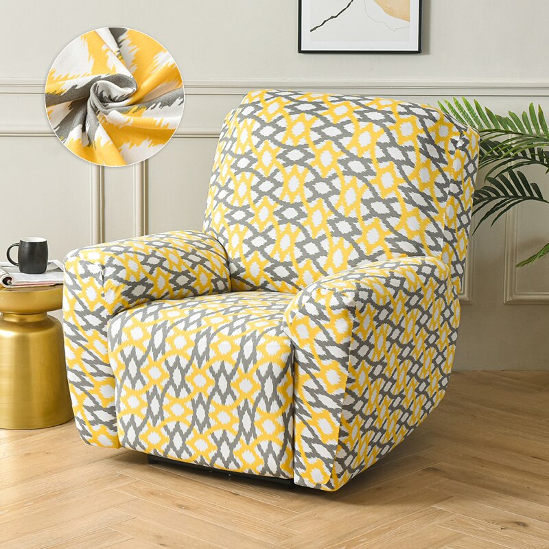 Spring Print Recliner narzuta na sofę s elastyczny fotel Lazy Boy Recliner pokrowce na krzesła antypoślizgowy rozkładany tapczan narzuta na sofę do wystroju domu: K789 / 1 Seat