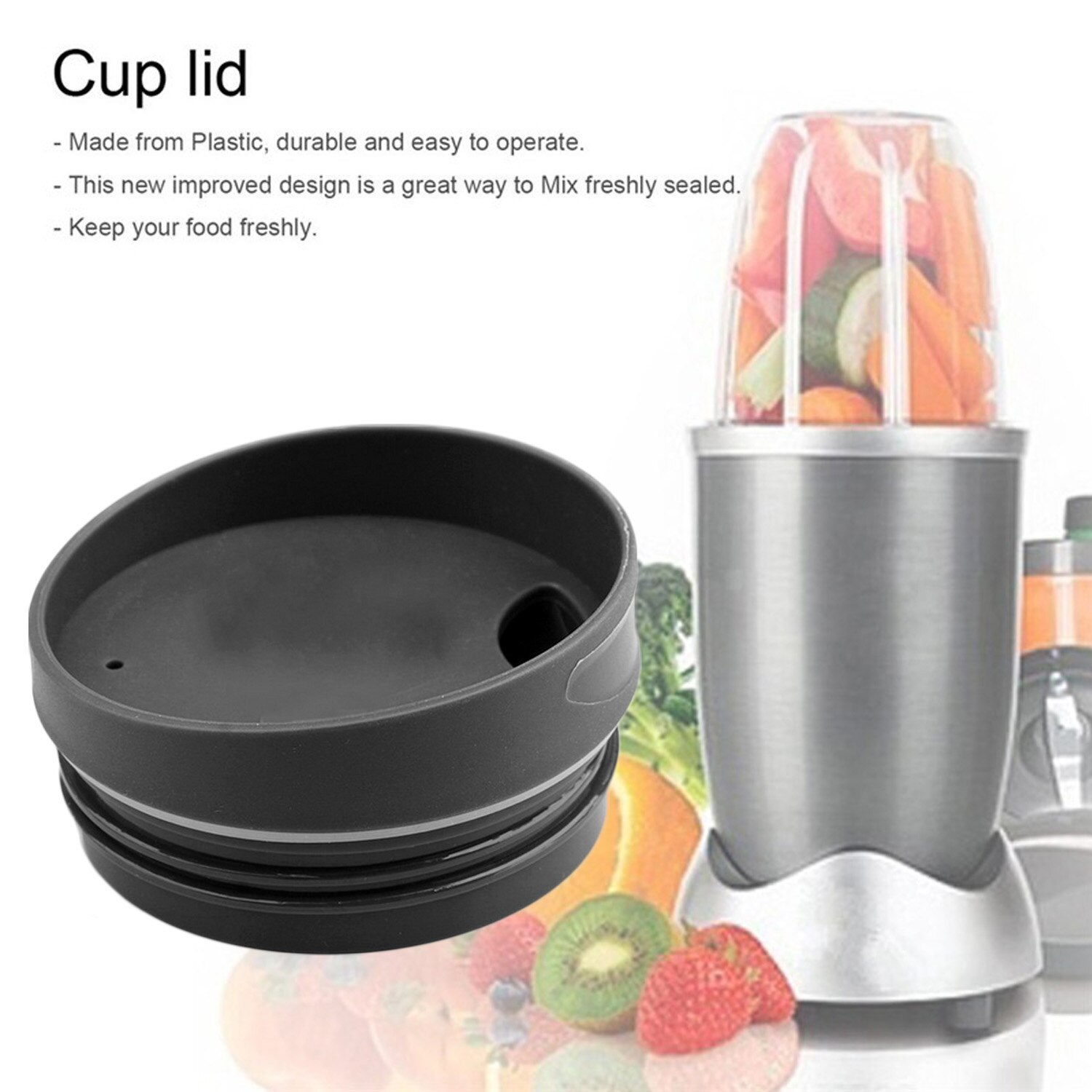 Behogar 8 stk blender reservedele tilbehørssæt med kopper låg ring pakninger håndtag til nutribullet 600w