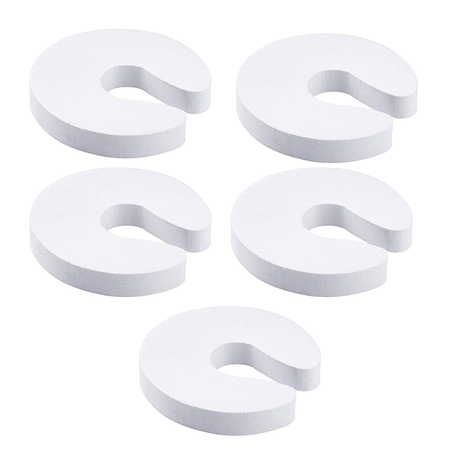 Baby Safety Locks Children Protection C Shape Security Cabinet Locks Door Clip Kids Finger Safe Soft Foam Door Stopper #50g: 5PC