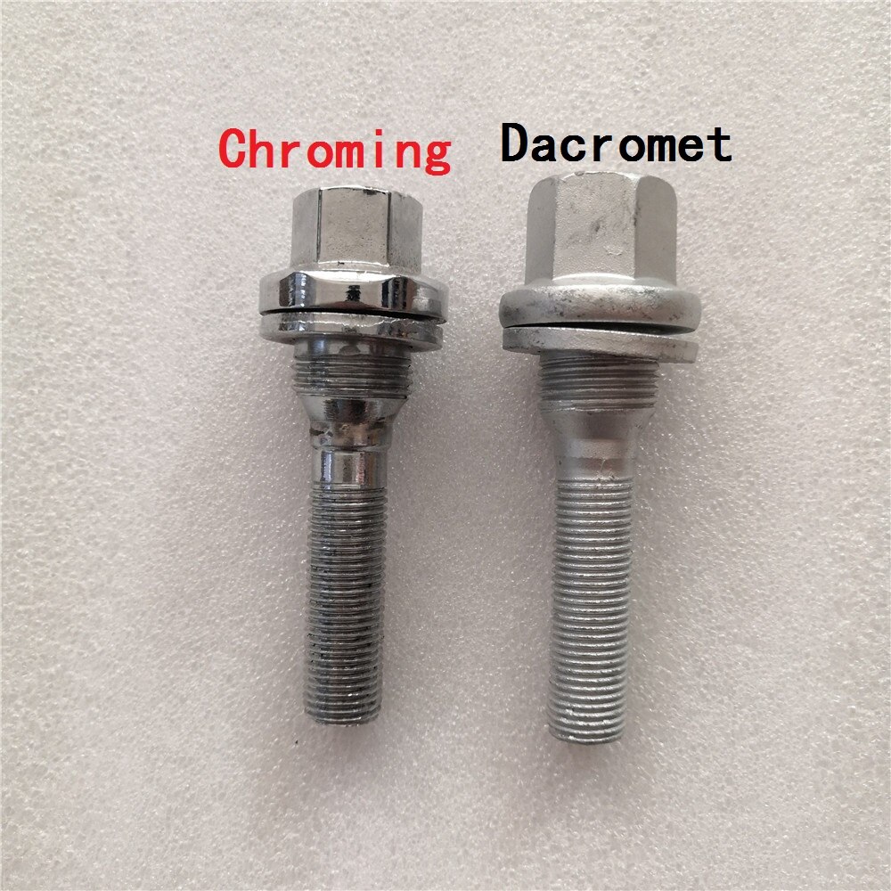 M12 X 1.25 Legering Bout Wiel Extra Lange Draad Bouten Platte Seat Washer Voor Peugeot Citroen C4 C5