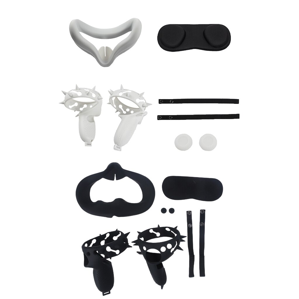 Vr-zubehörset: schutzhülle für oculus quest 2 vr touch-controller mit knöchelriemen und griff für oculus quest 2