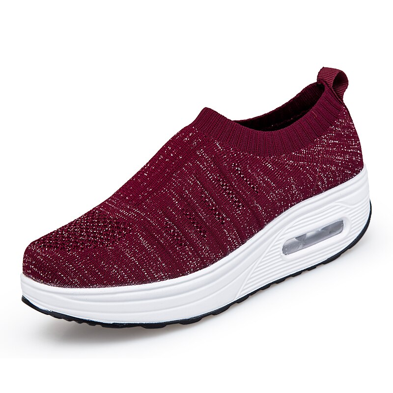Goedkope aanbieding tennisschoenen voor dames, sportschoenen voor dames, stabiliteitsschoenen voor dames, hoogtetrainers: Rood / 8