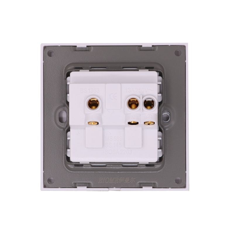 86 Type UK Standard Socket White PC Panel Wall Power Socket Wall Outlet