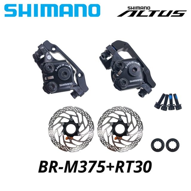 Shimano br -m375 mekaaniset levyjarrusatulat acera alivio deore hartsityynyillä  m375 tx805 jarrusatula ilman  g3 rt20 rt26 roottoria: M375 ja  rt20