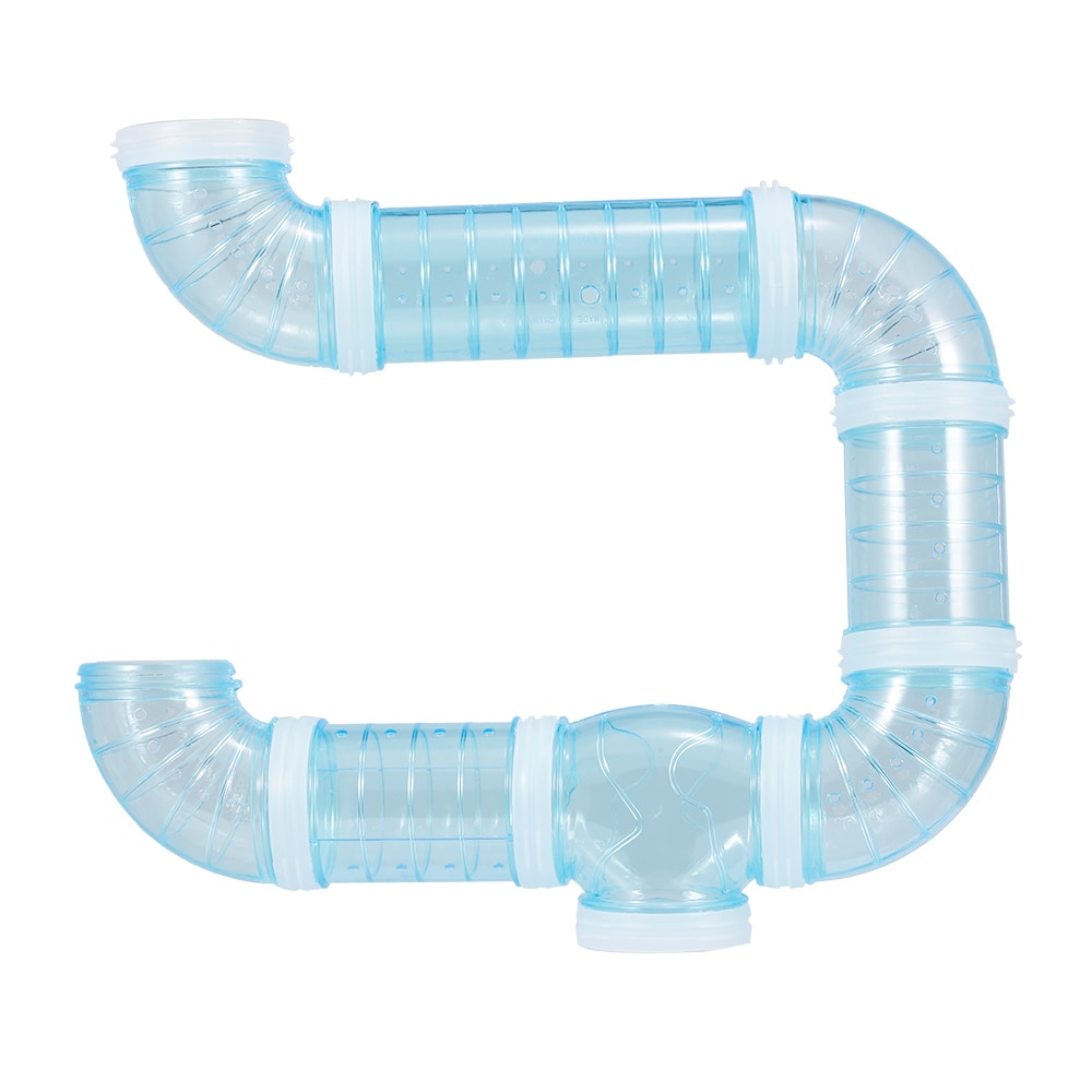 Plastpipa marsvin hamster tunnel små djur hamster tillbehör gör det själv hamster träningsleksak: Default Title