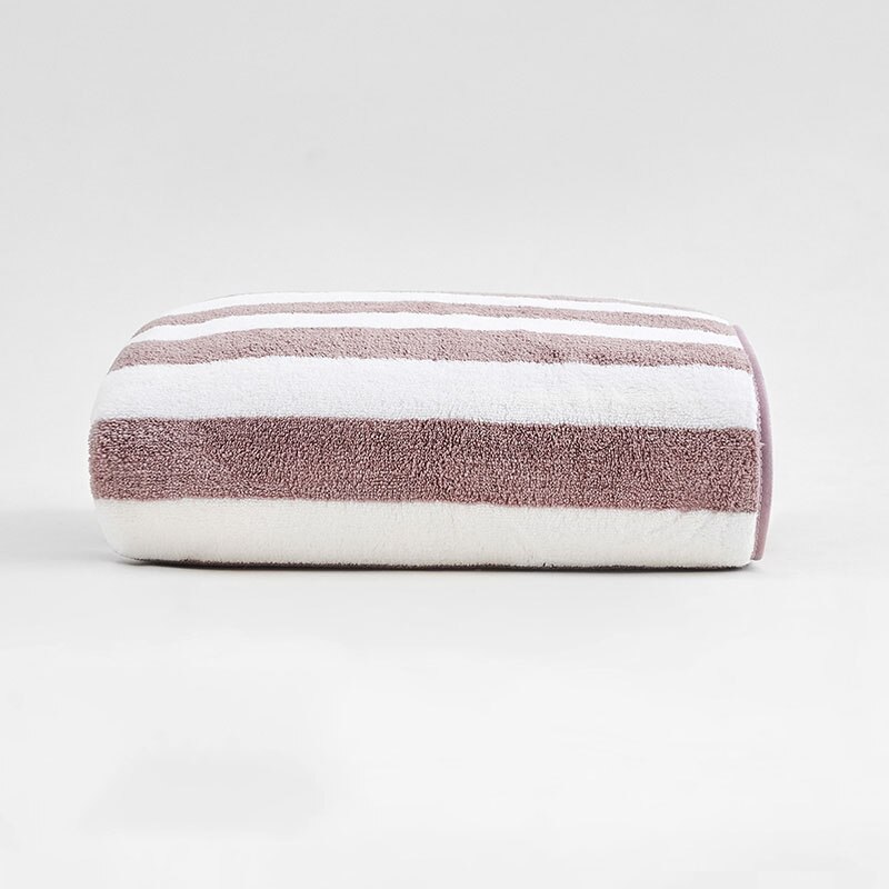 Super Absorbent Beach Towel Microfiber Home Hotel Striped Blue Luxury SPA Bathroom Body Bath Towel Face Towels for Kids Adults: coffee / 34x70cm face towel