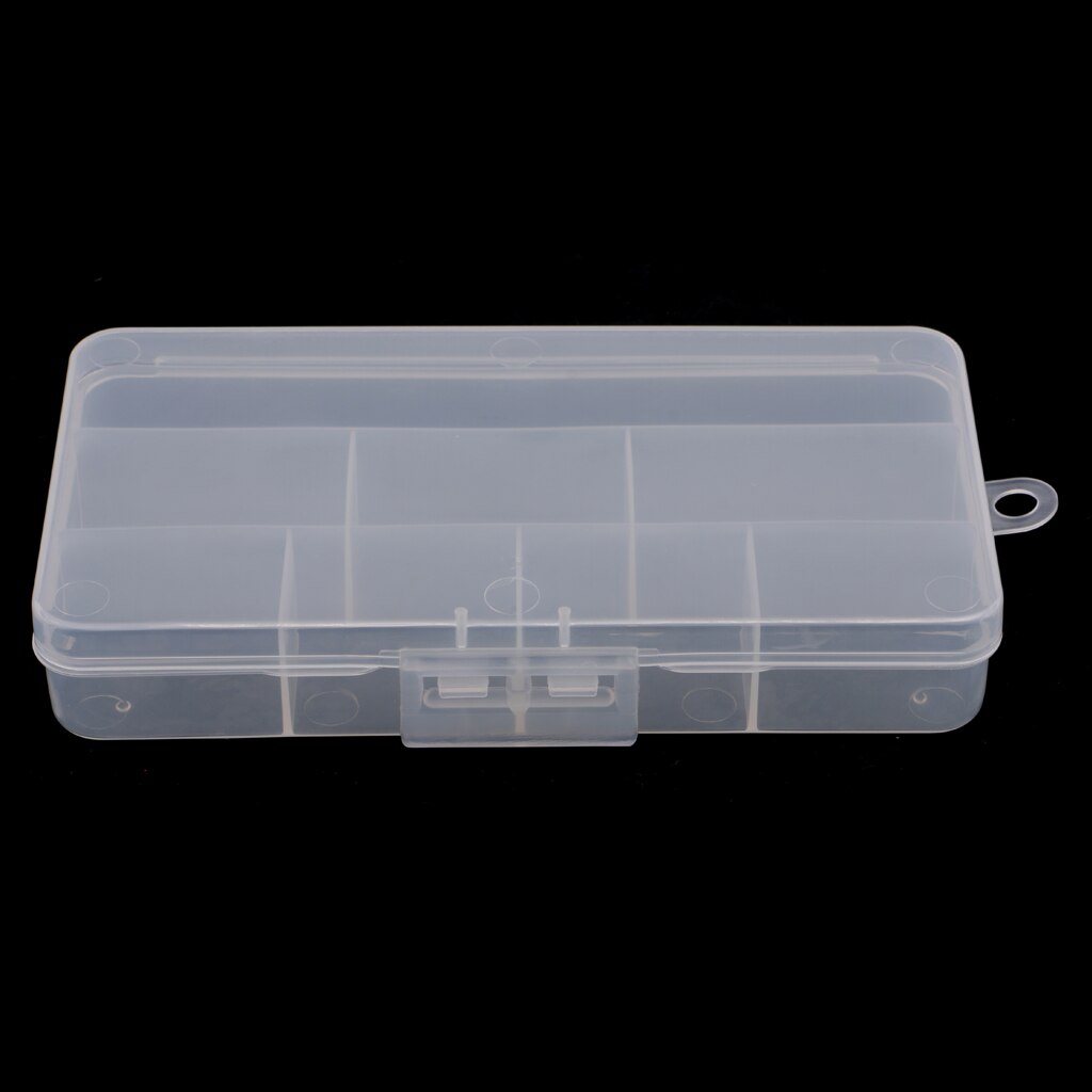 Transparent 8 Compartments Fishing Lure Bait Box Fishing Bead Snap Jig Case Fishing Tackle Boxes