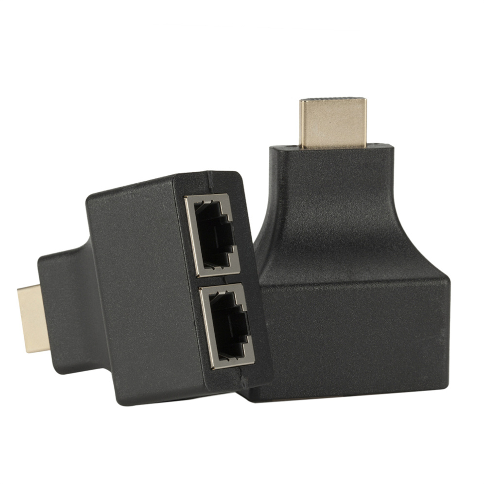 Grwibeou-extensor 4K compatible con HDMI, receptor transmisor de extensión de red LAN RJ45, Cable Ethernet TX RX Cat5e CAT6