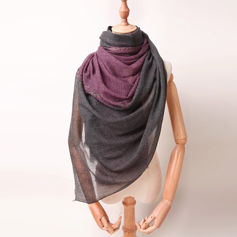 Naizaiga 100%  ull ull skjerf plissert sjalpatchwork fast kvinner luksus kvinner sjal tynne jenteskjerf ,  ,ps205: D