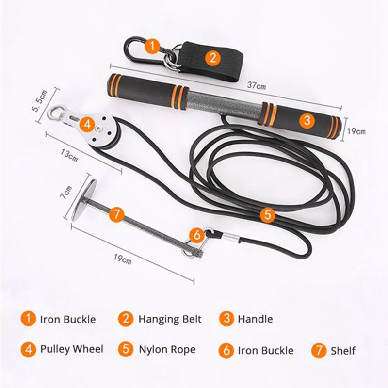 Fitness Equipment MultiFunction Foream Hand and Wrist Strength Equipment Forearm Dumbbell Weights Grip Workout Pulley