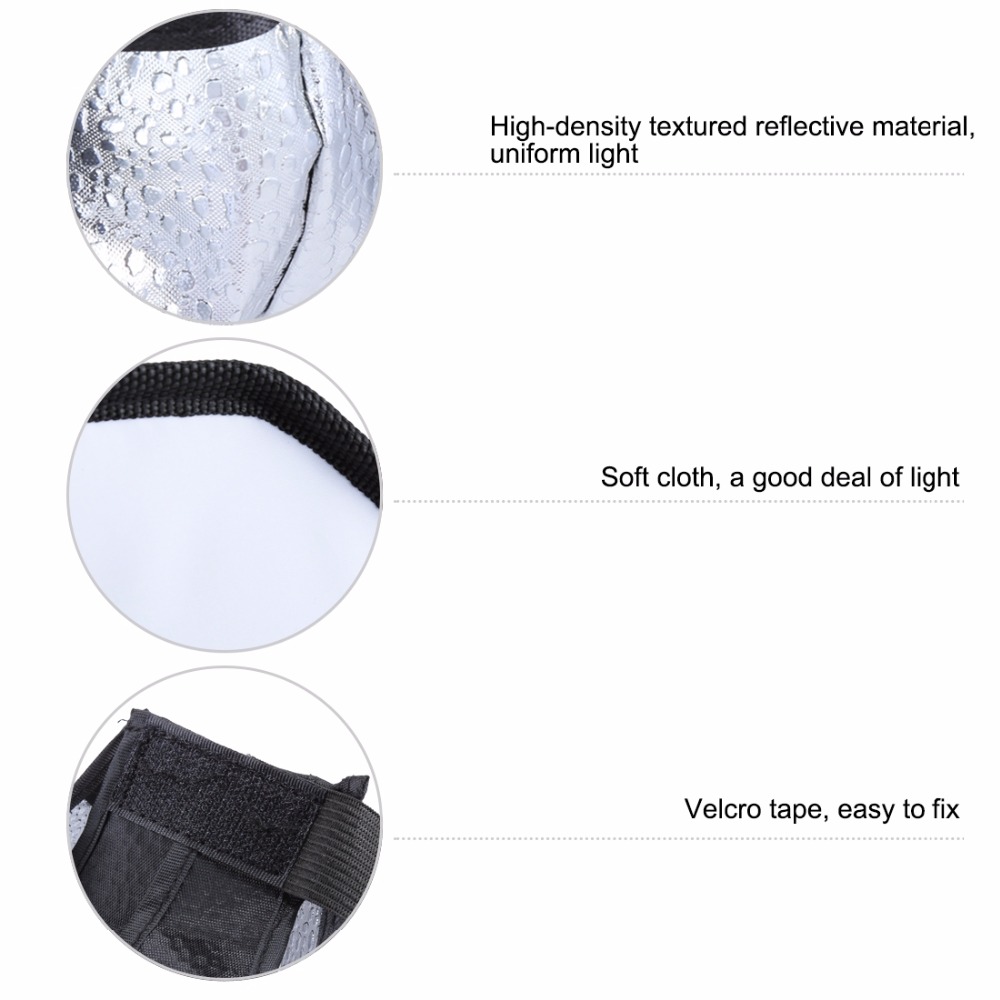 PULUZ 20cm Universal Foldable Flash Light Diffuser Octagon Speedlight Diffuser Softbox Soft Box for Canon/Nikon/Sony/Olympus