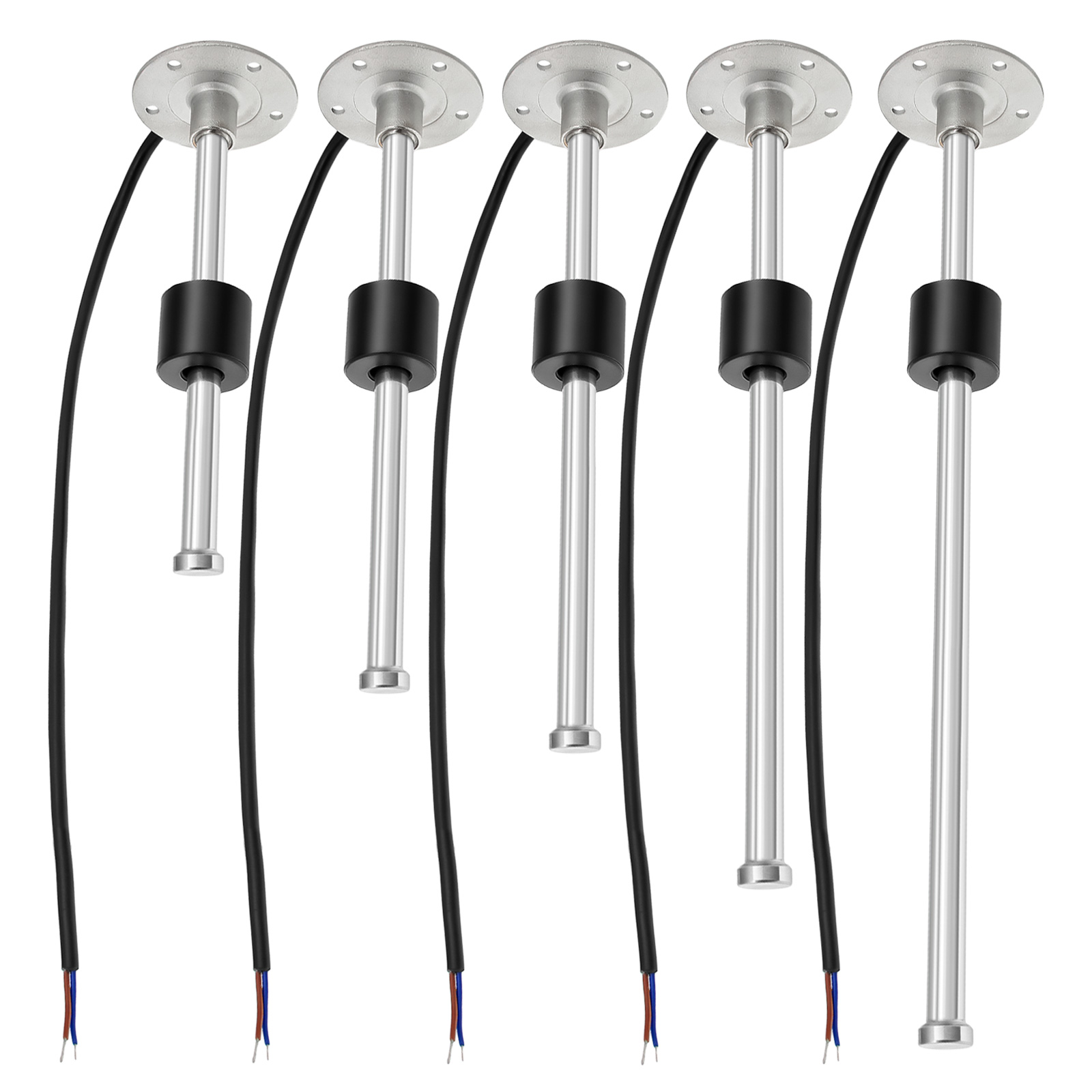 7 Color Backlight 52mm Water Level Gauge 0-190 Ohm Water Level Sensor Waterproof Water Tank Meter Indicator for Boat Car 12V 24V