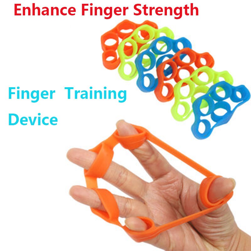 1 stk finger gripper styrke træner modstandsbånd håndgreb håndled båre finger ekspander øvelse finger modstandsbånd