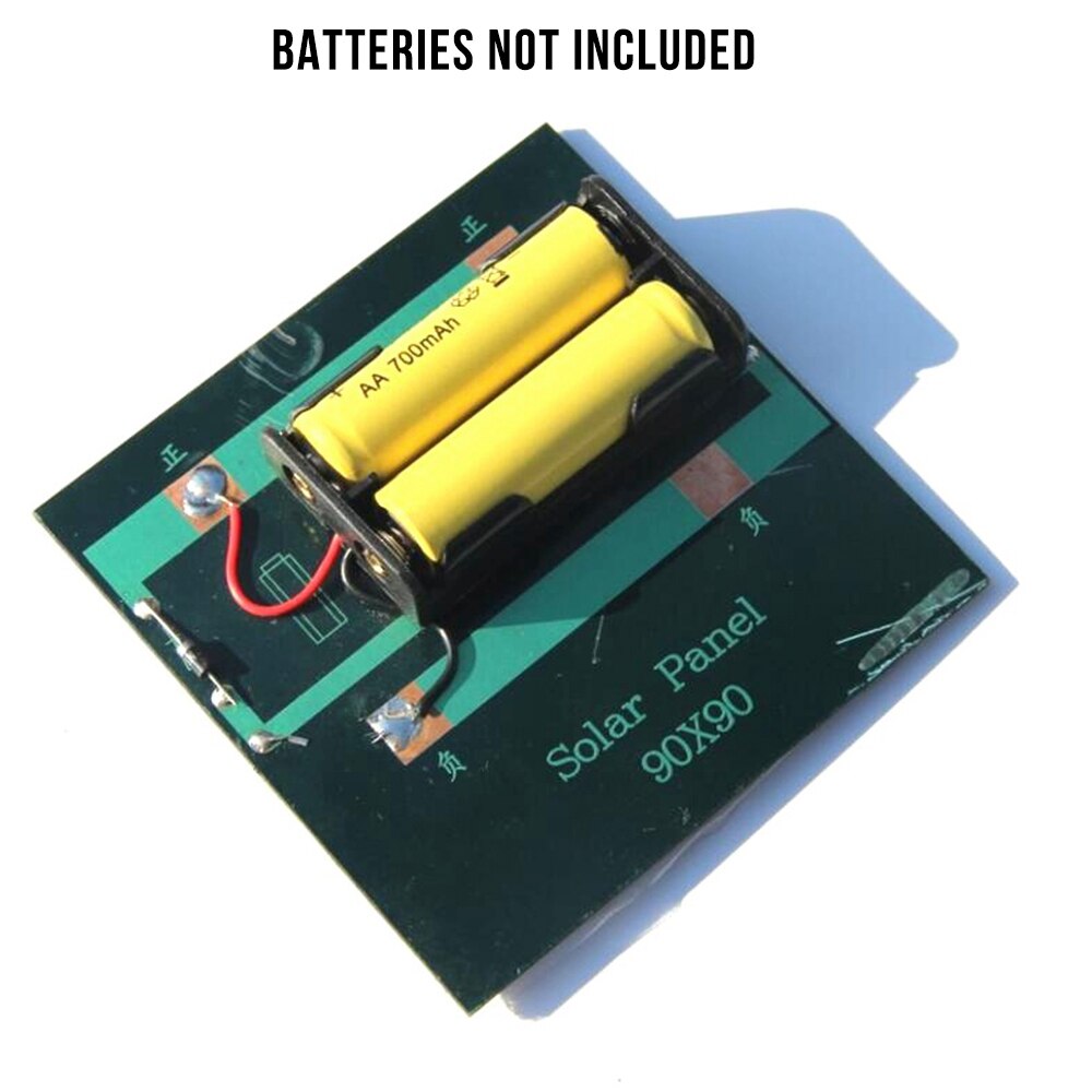 1W 4V Rechargeable AA Battery Solar Panel Solar Cell Charger Adapter With Base for 2xAA Batteries Charging