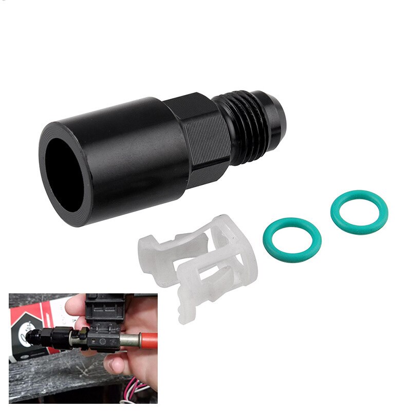 EVGATSAUTO Kit Connettore Rapido Per Tubo Carburante 8mm - Plastica Nera, Ricambio Auto