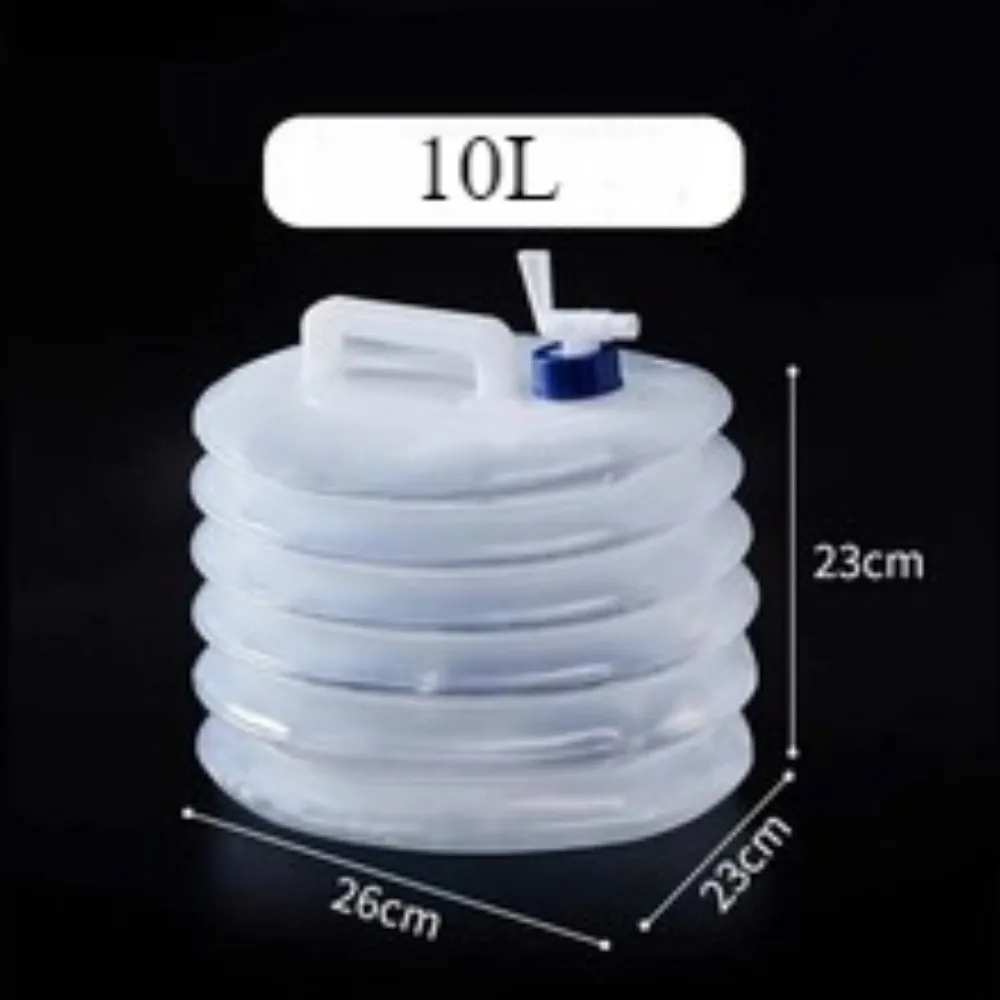 Wiadro na wodę, Wiadro na wodę na zewnątrz, Wiadro na wodę kempingowe, Przenośne wiadro robić przechowywania wody o dużej pojemności Wiadro na wodę z kranikiem: czarny