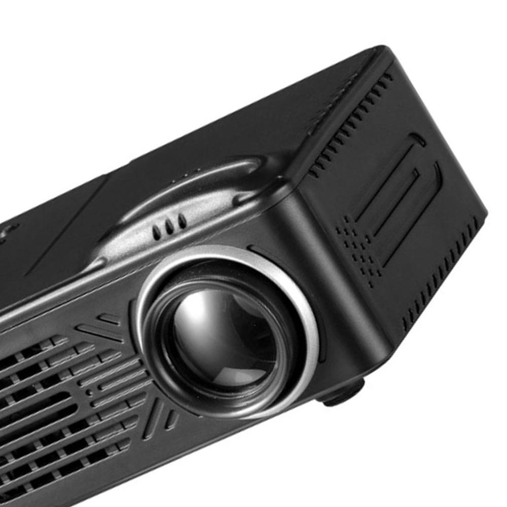 Mini Micro Portable Home Entertainment Projector Supports 1080P Hd Mobile Phone Connection Projector Black Mini Projector