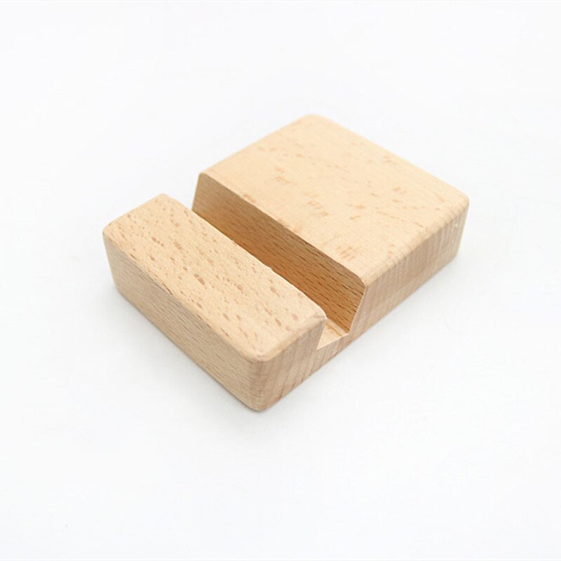 Wooden Mobile Phone Stand Universal Phone Holder Stands For iPhone For Samsung Pad Tablet Stand Desk Phone Rack 8*6*2cm