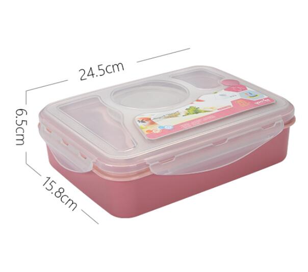 Stor kapacitet 1000ml plastik madkasse mikroovn bento box madbeholder madkasse lækagesikker bpa fri