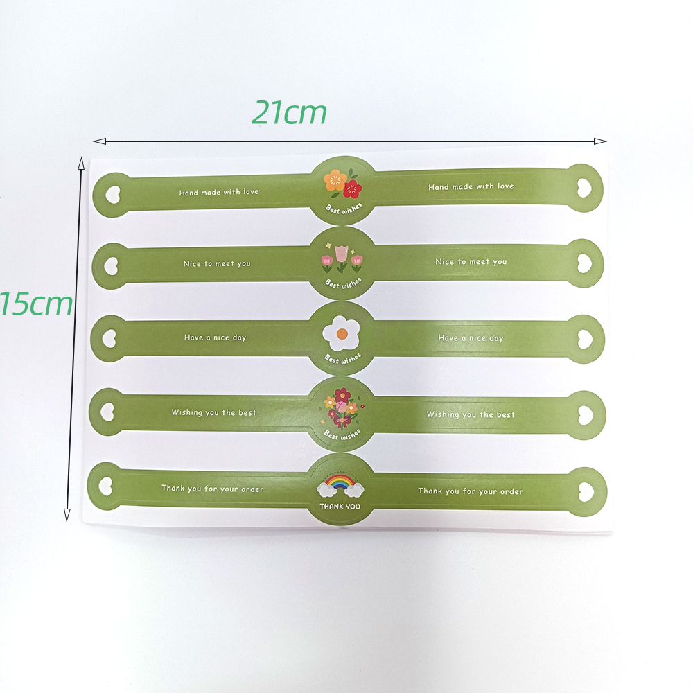 Long strip adhesive stickers, 50 label/pack 200x10... – Grandado
