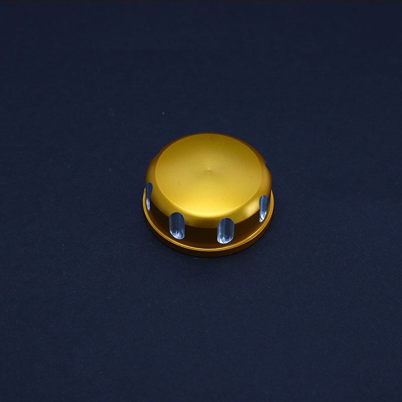 Motorcycle Plastic Water Coolant Reservoir Tank CNC Caps KLX 250 KLX250Coolant Reservoir Tank Radiator Overflow for Kawasaki: Gold Cap